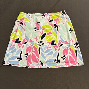 Tommy Bahama Active Women's Color Leaves Golf Skort UPF 50 Pockets Sz S